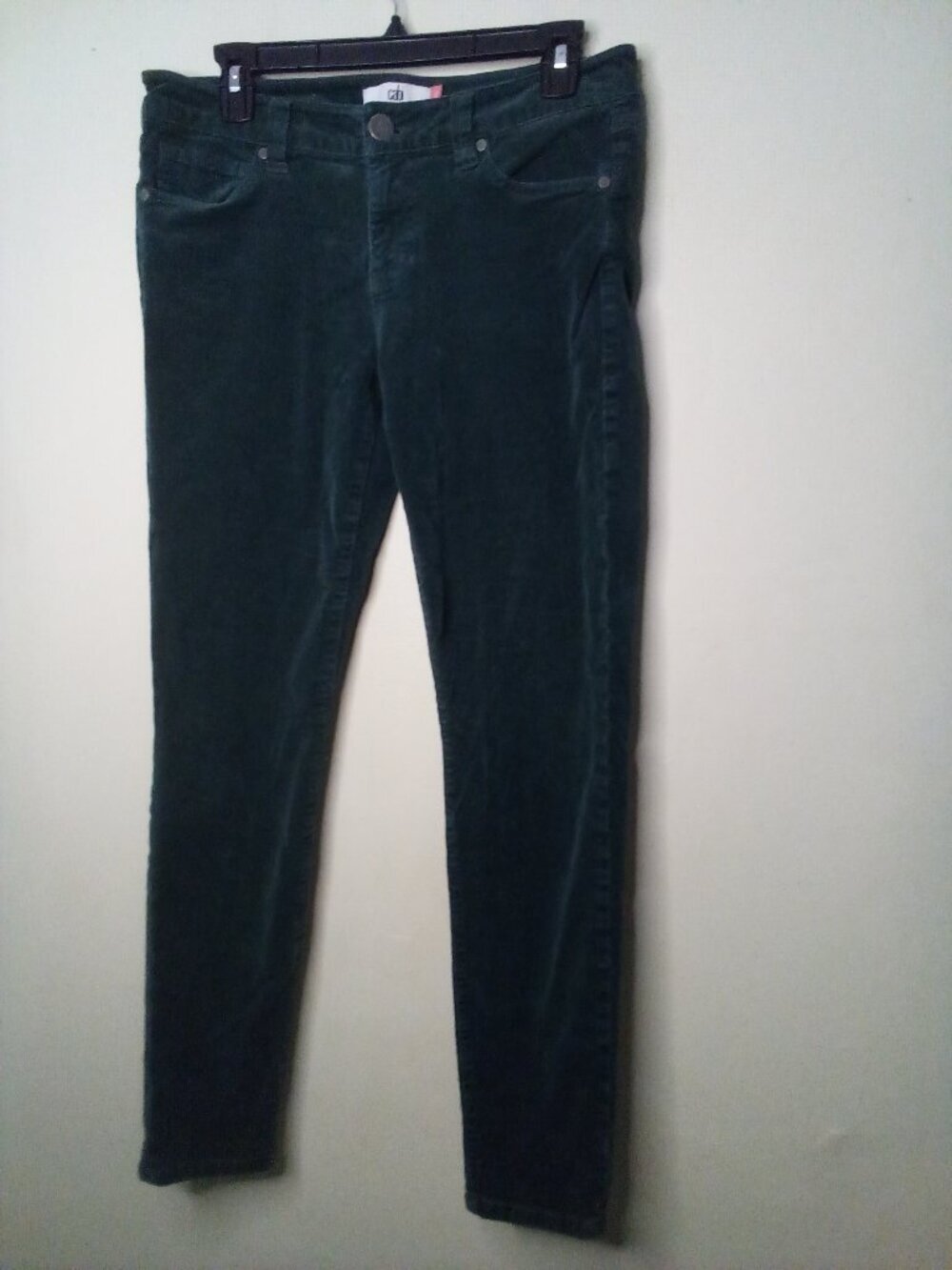 Cabi Jeans Corduroy Pants Women 8 Skinny Green
